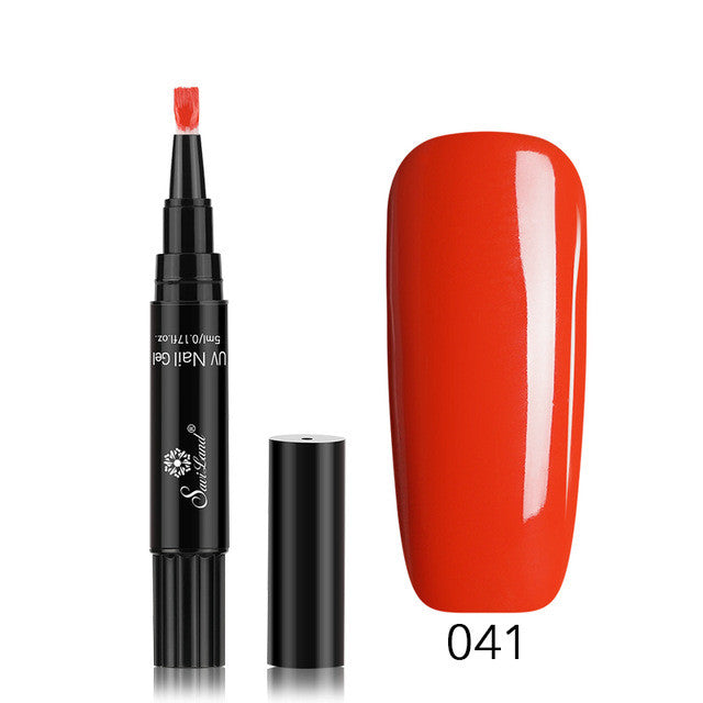 3-in-1 Gel-Nagellackstift mit Glitzer