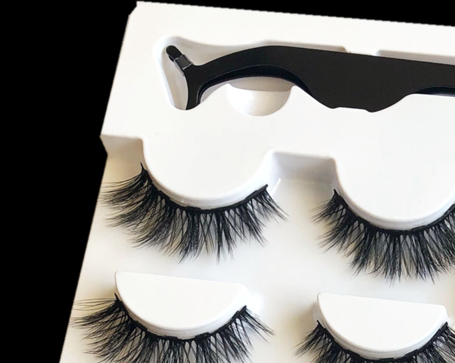 3 Paar falsche Wimpern mit Magneten
