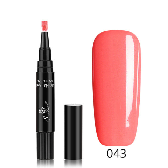 3-in-1 Gel-Nagellackstift mit Glitzer