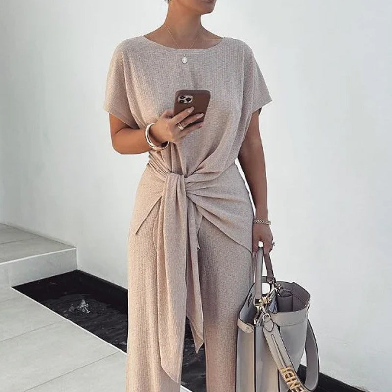 Fashionable Gestrickte- Plissierte Damen Overall