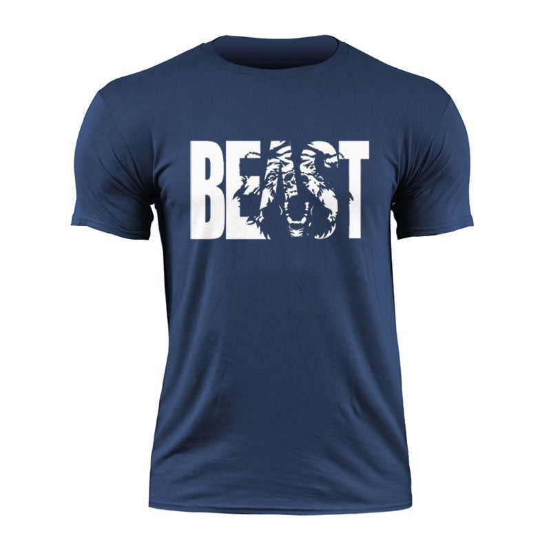 Fitness-Sport-T-Shirt aus Baumwolle in Übergröße