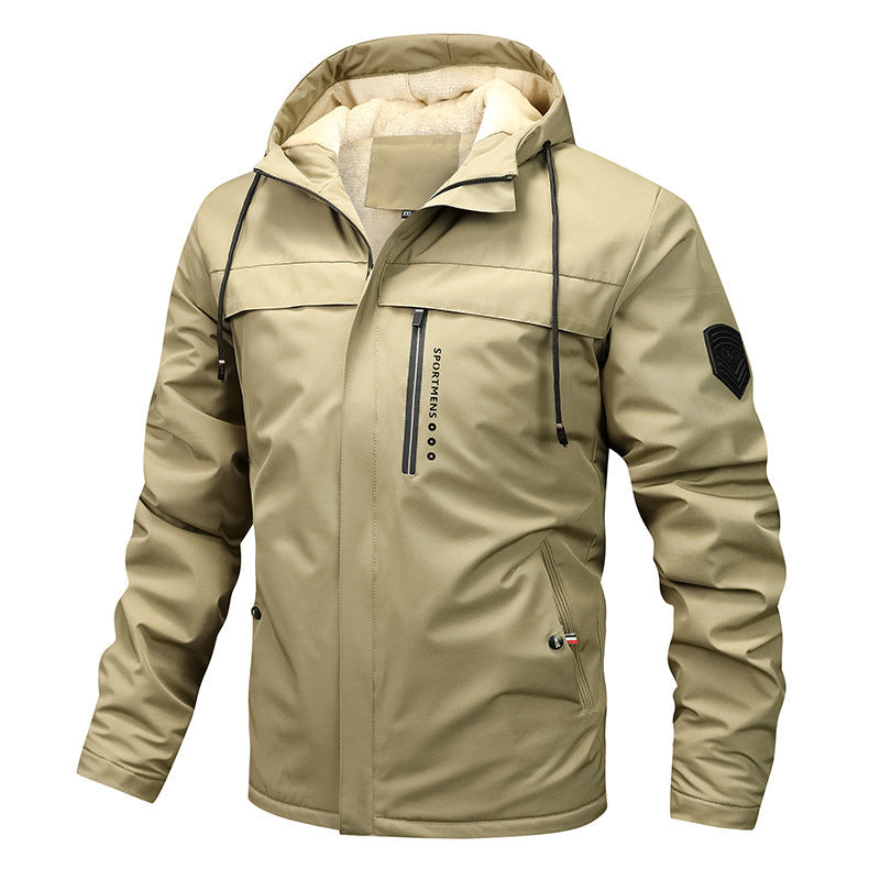 Herren Retro-Fleecejacke