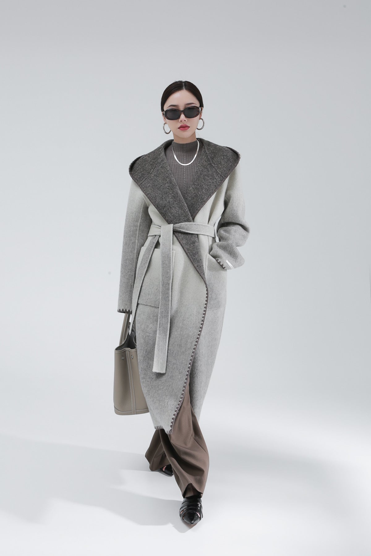 Damenmode Wende Cashmere-Mantel
