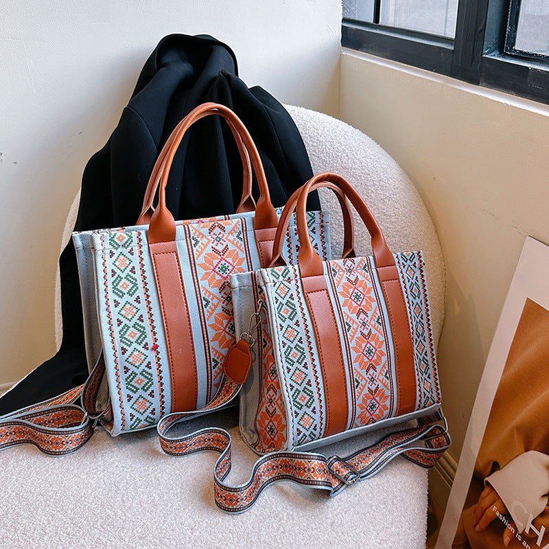 Handtasche für Damen mit großer Kapazität, einfach und beliebt.
