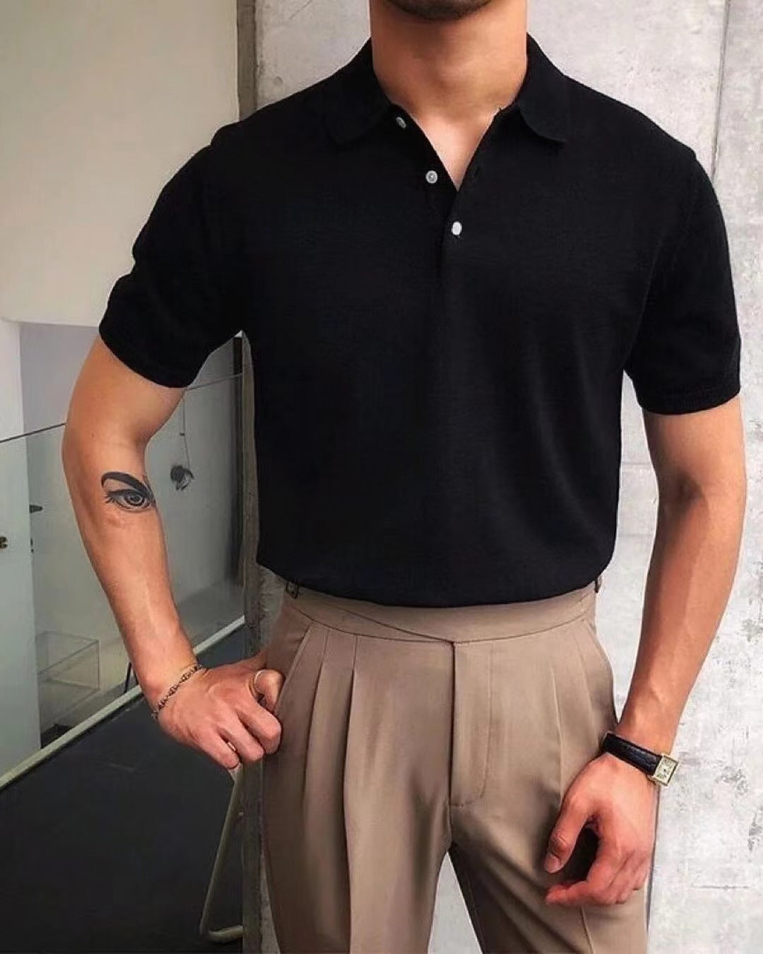 Herren Polo-T Short