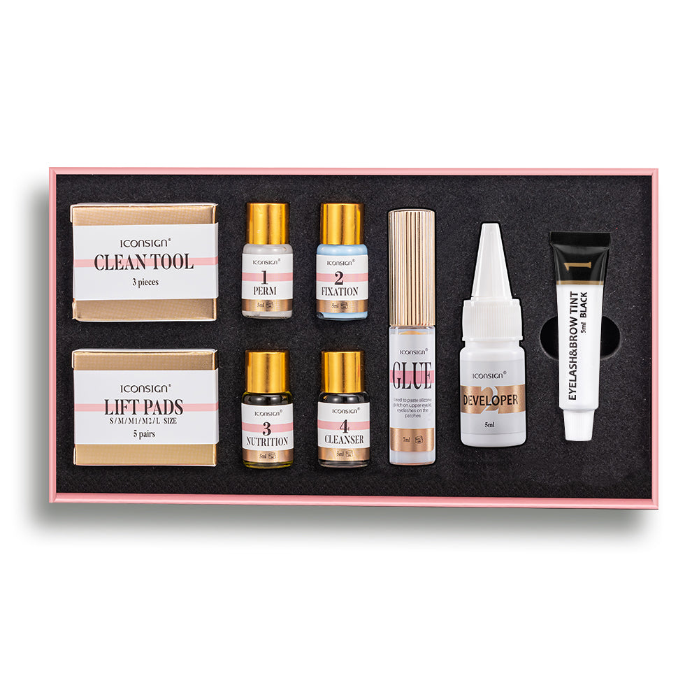 ICONSIGN Wimpernlifting Augenbrauenfärbe- und Wimpernpermanent-Set