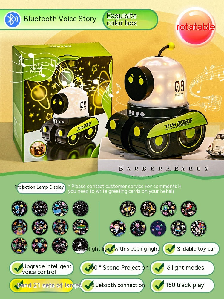 LED Nachtlicht Sternenhimmelprojektor Galaxy Robot mit Music