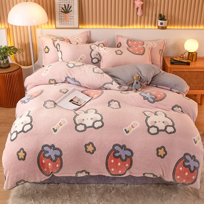 Coral Fleece Bettbezug