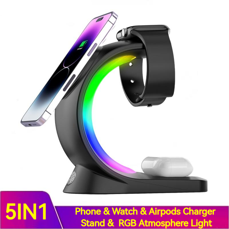 4-in-1-Magnetisches kabelloses Smartphon Ladegerät