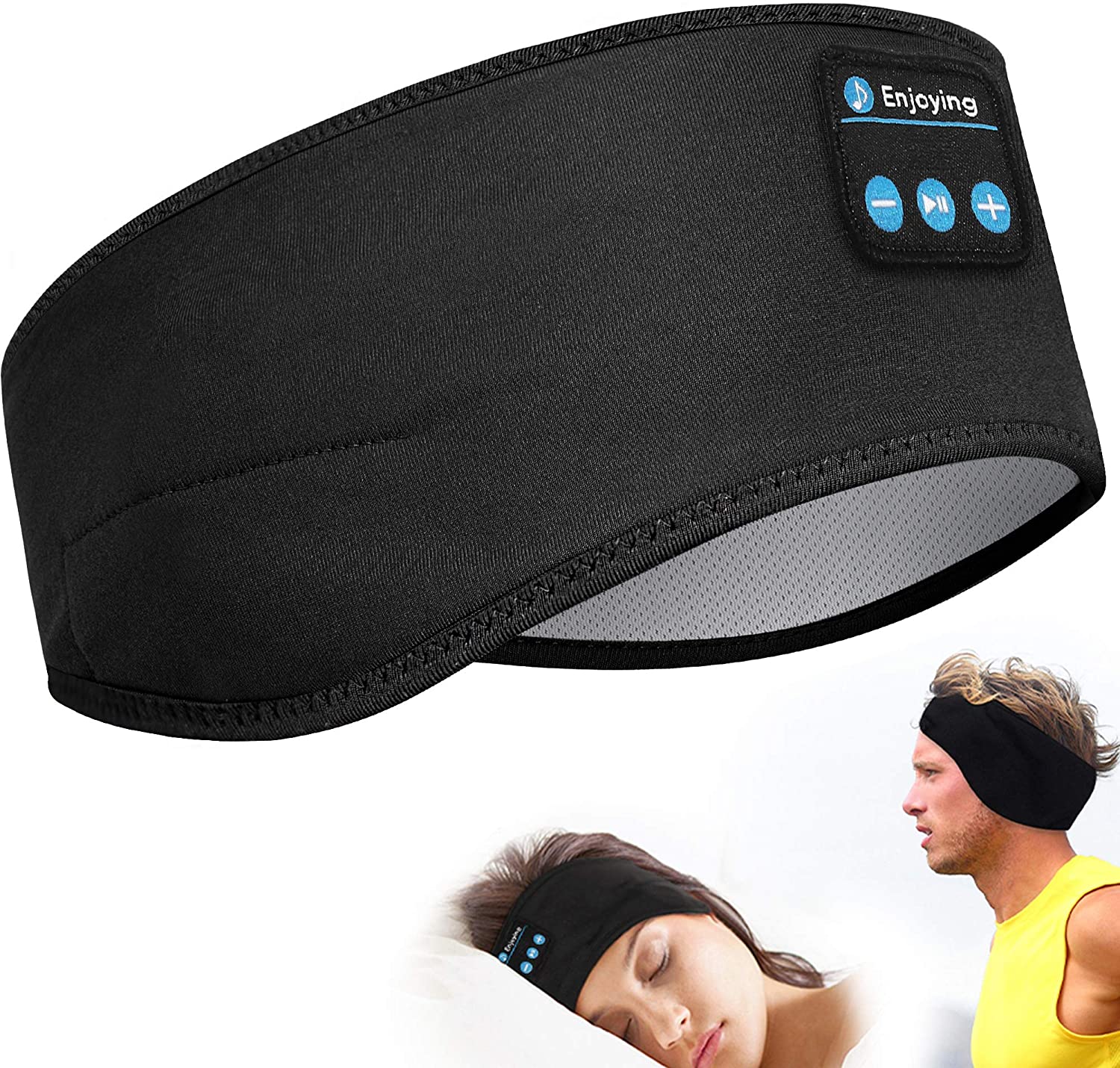 Kabellose Bluetooth-Schlafkopfhörer und Augenmaske