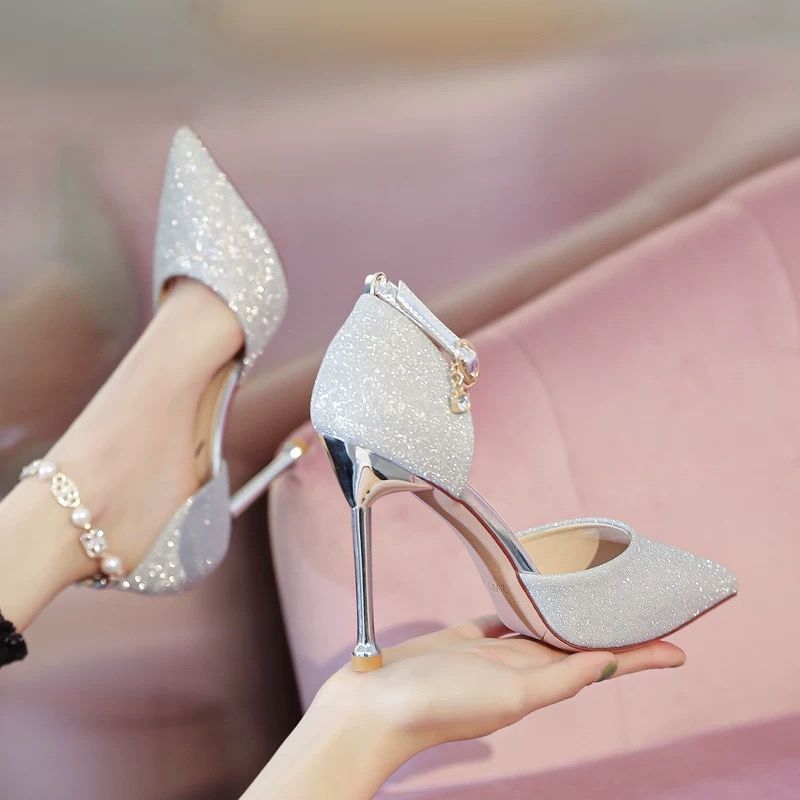 Französische High Heels Hochzeitsschuhe
