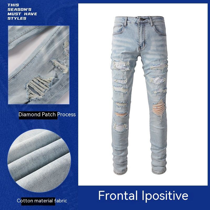 Schmal geschnittene, elastische Hose, die zu allem passt.