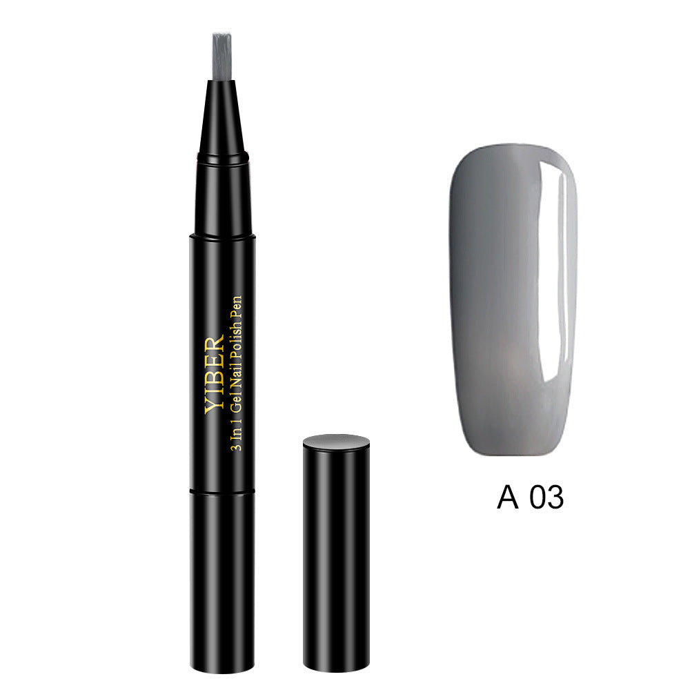 3-in-1 Gel-Nagellackstift mit Glitzer