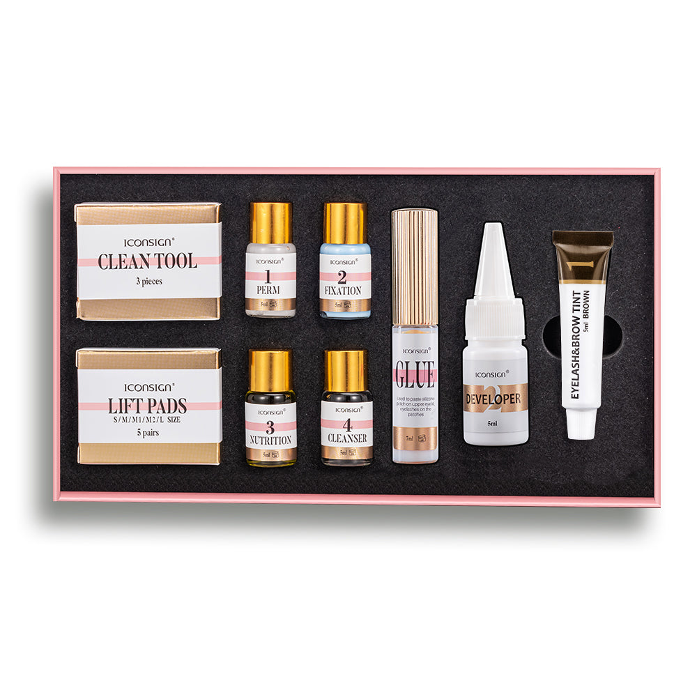 ICONSIGN Wimpernlifting Augenbrauenfärbe- und Wimpernpermanent-Set