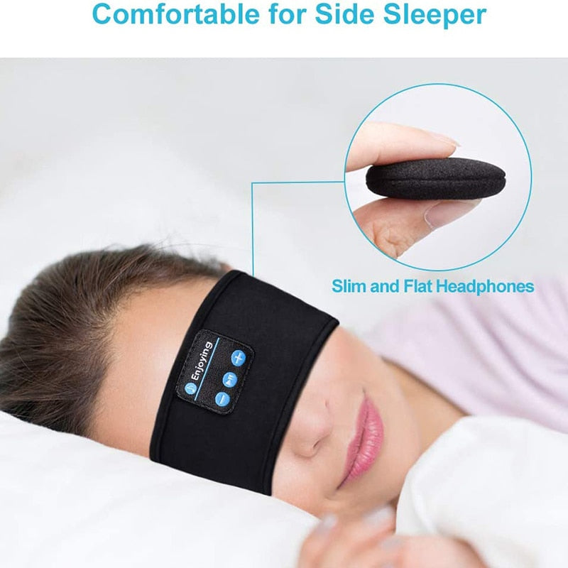Kabellose Bluetooth-Schlafkopfhörer und Augenmaske