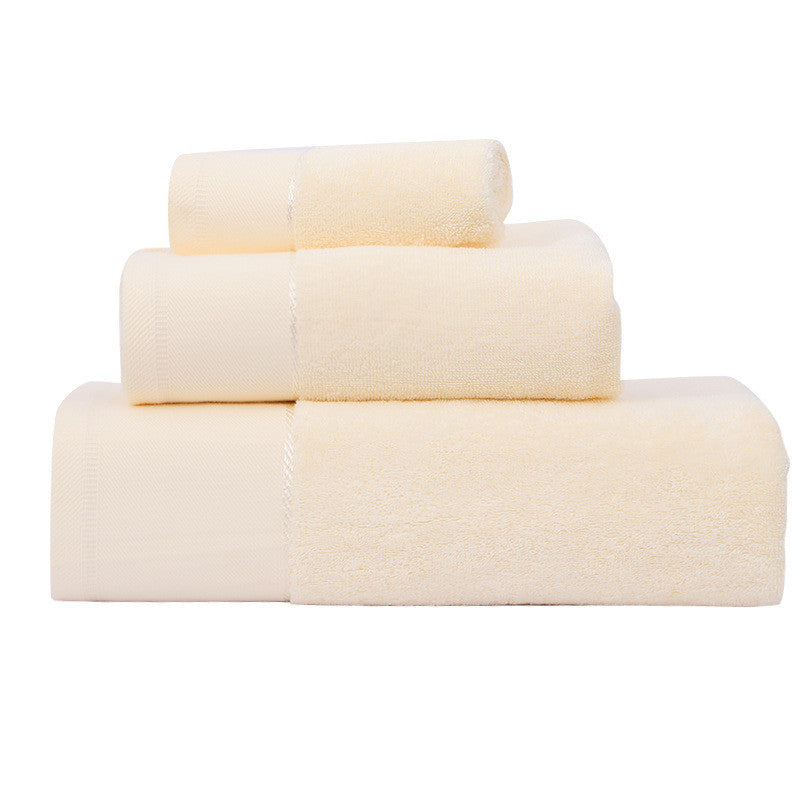 Baumwollhandtuch, Badehandtuch, Dreiteiliges Set