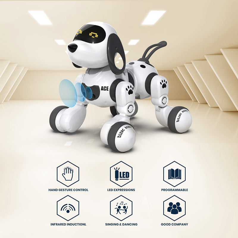Intelligenter Roboterhund, der gehen kann, elektrisch singt, mit Fernbedienung