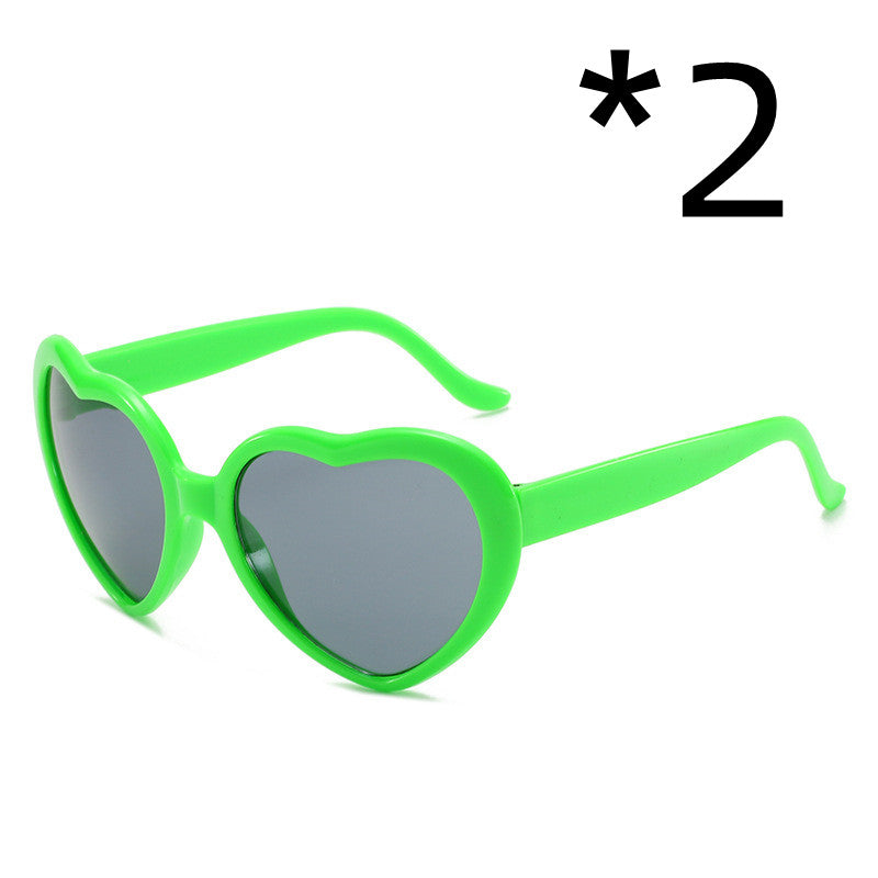 Nachts leuchtende Liebesspezialeffektbrillen - Sonnenbrillen