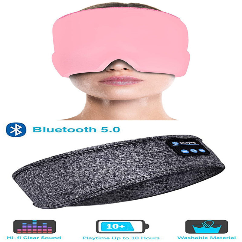 Kabellose Bluetooth-Schlafkopfhörer und Augenmaske