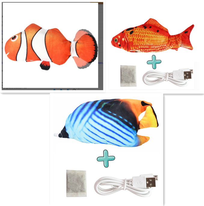 Elektrischer lustiger Katzensimulation Fisch