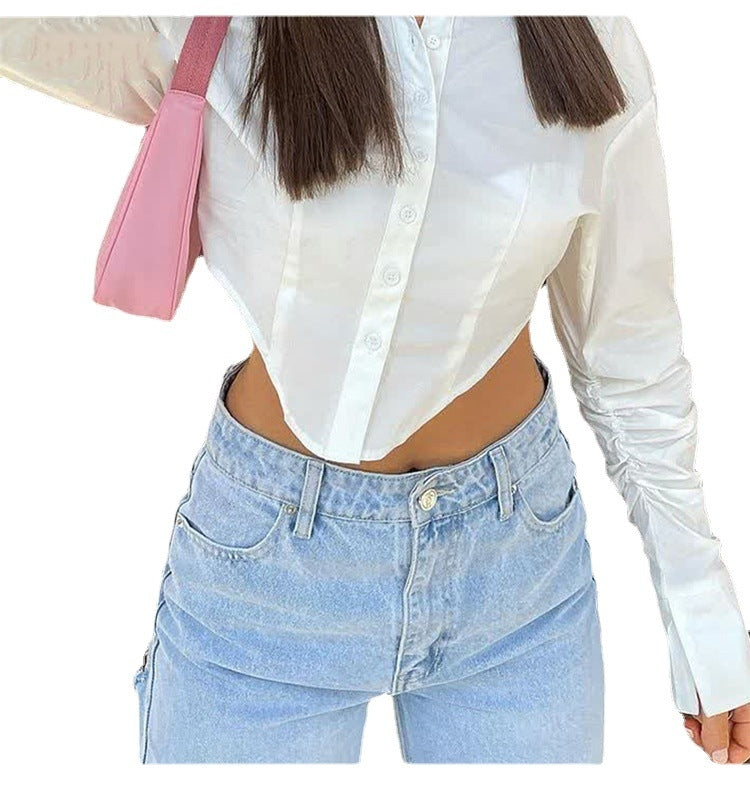 High Weits Stretch Rippend Damen Jeans