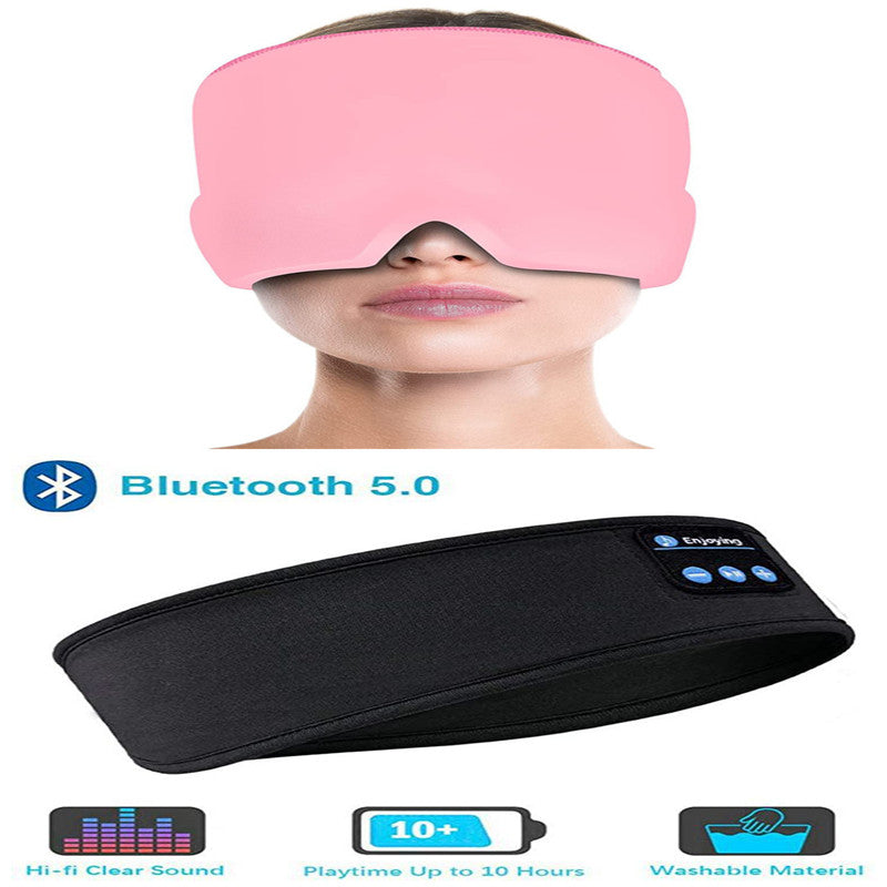 Kabellose Bluetooth-Schlafkopfhörer und Augenmaske