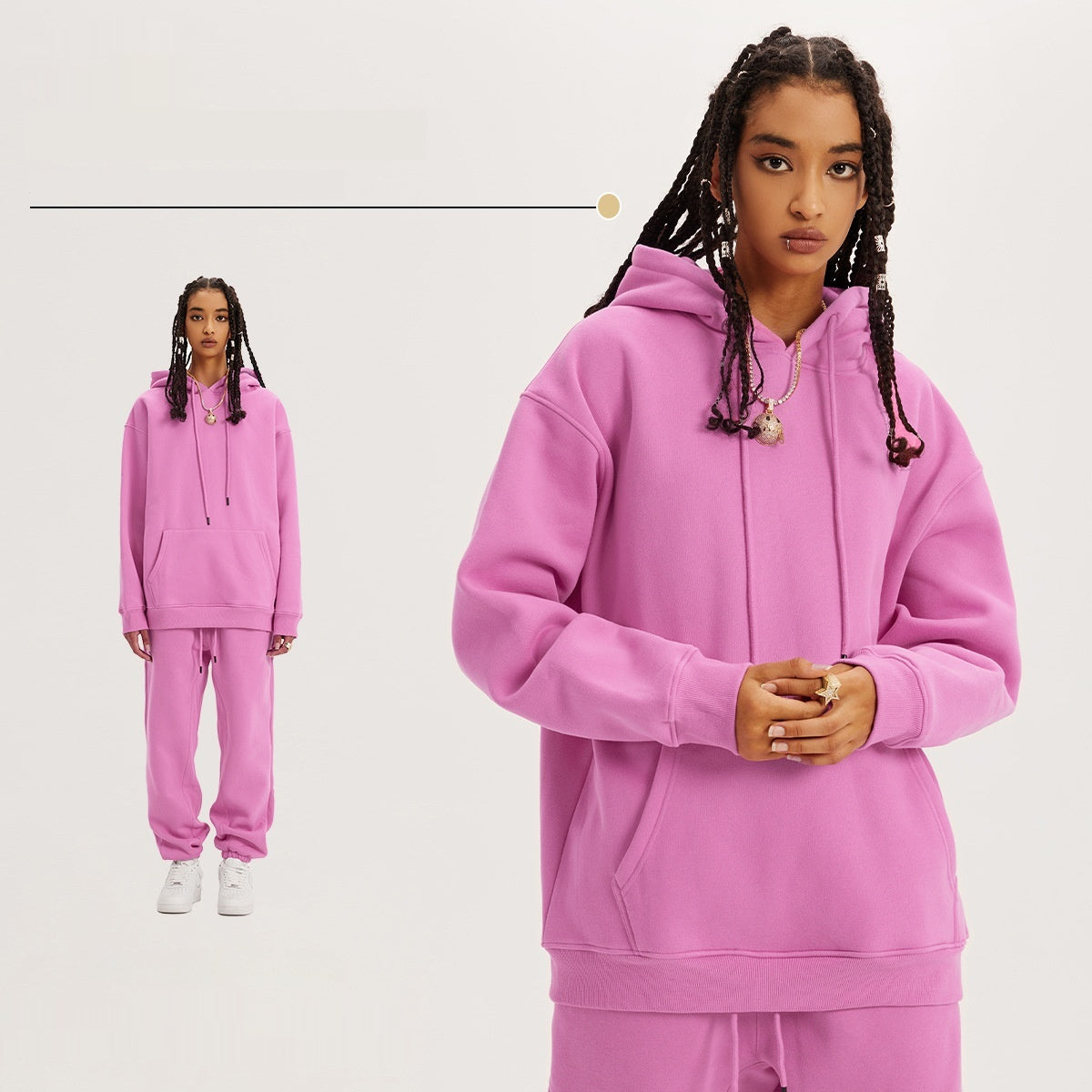 Kapuzenpullover mit Fleece Futter