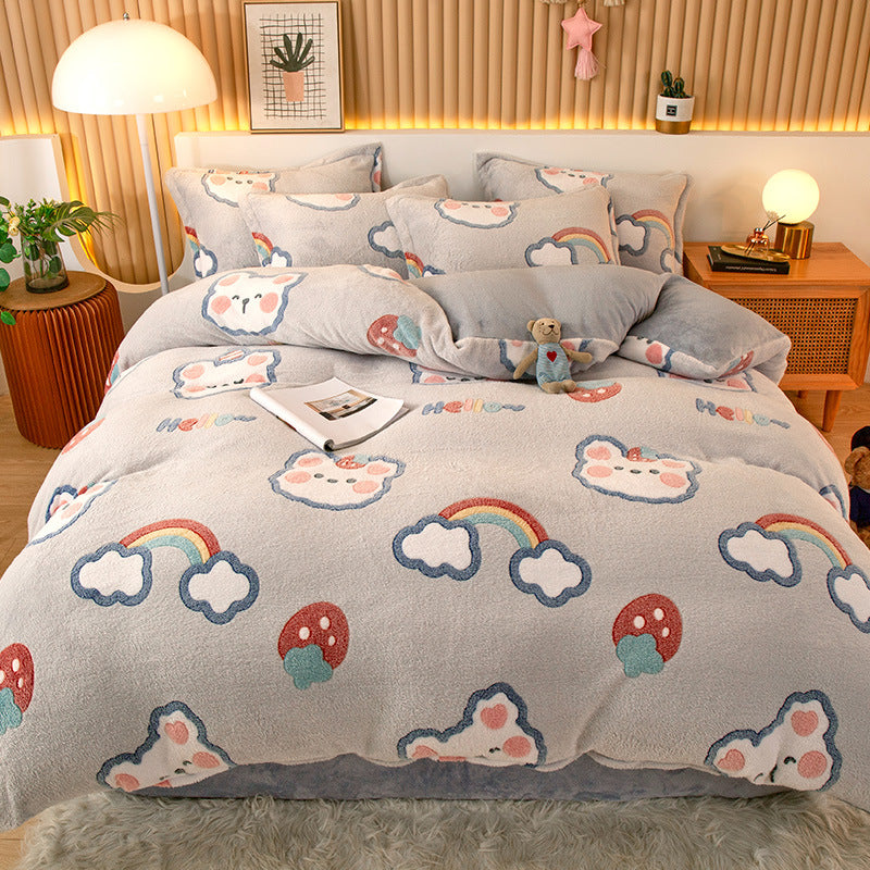 Coral Fleece Bettbezug