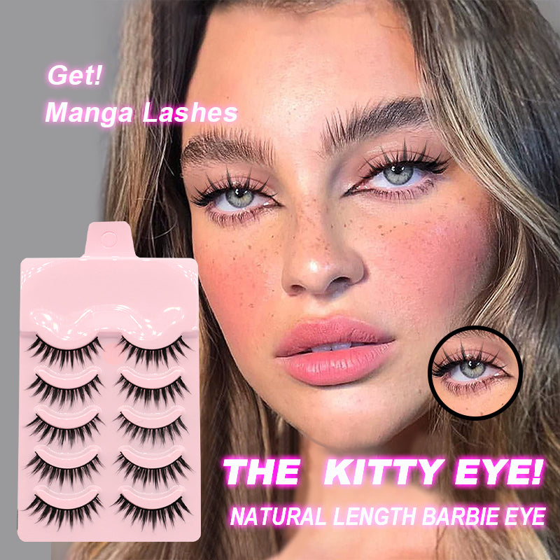 5 Paare Manga Wimpern