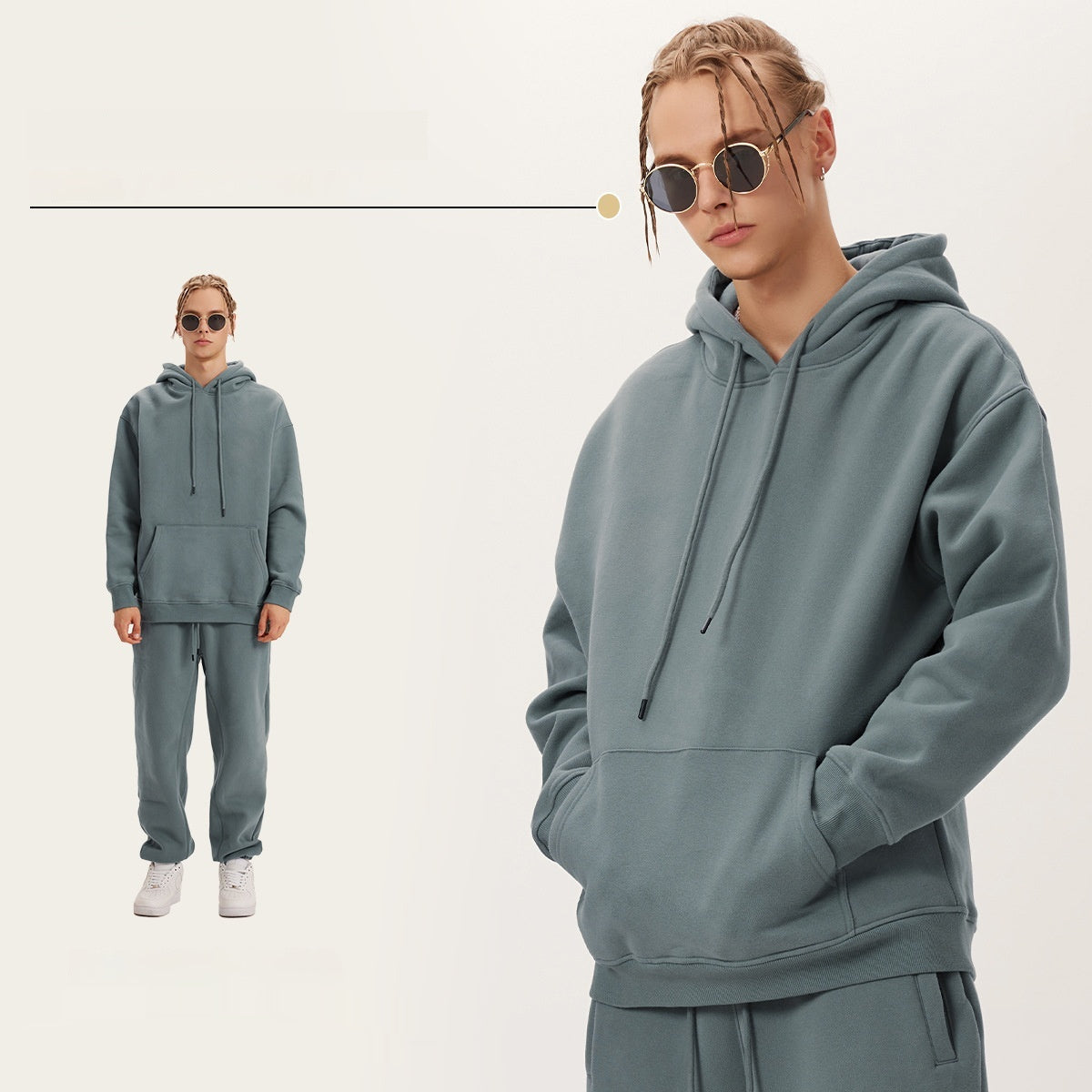 Kapuzenpullover mit Fleece Futter