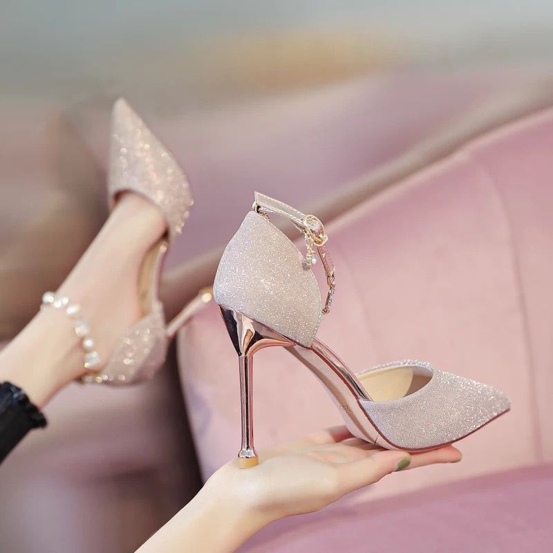 Französische High Heels Hochzeitsschuhe