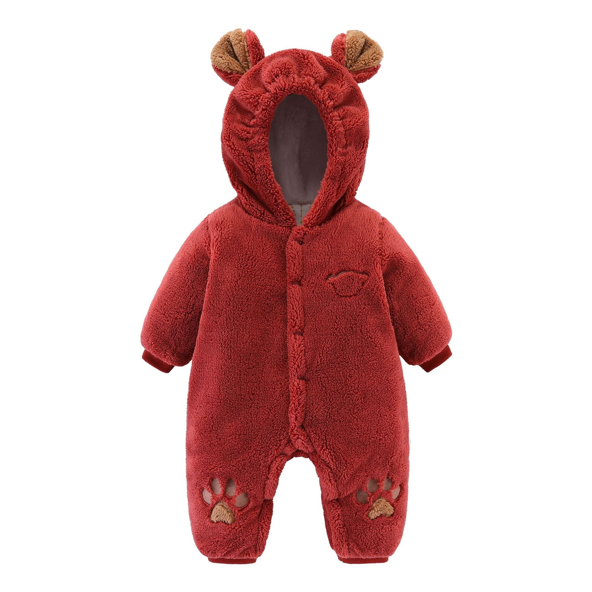 Baby Plüsch warme Overall