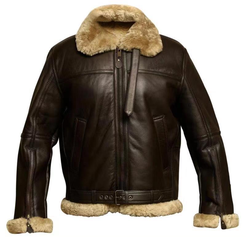 Herren gefütterte Pelzjacke