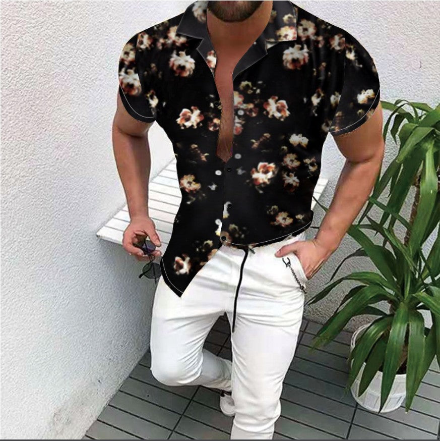 Fashion Kurzarmen Hemd für Menn