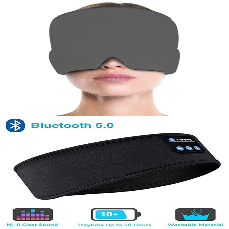 Kabellose Bluetooth-Schlafkopfhörer und Augenmaske
