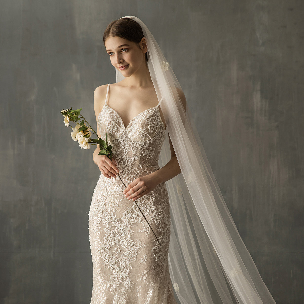 XXLLange Hochzeit Tüllschleppe 300x300
